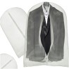 Housse de costume de vêtements transparente 60x120cm
