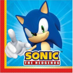 Serviettes Sonic the Hedgehog Sega Sonic the Hedgehog 20 pièces 33x33 cm FSC