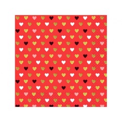 Love XOXO Red napkin 20 pcs 33x33 cm