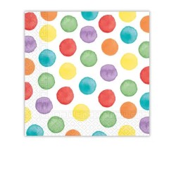 Colour Dots napkin 20 pcs 33x33 cm