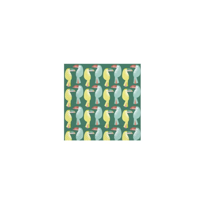 Toucan Green 20-piece napkin 33x33 cm