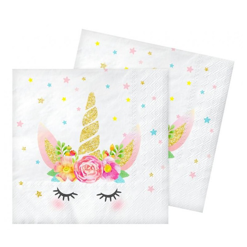 Unicorn Star napkin pack of 20 33x33 cm