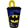 Batman Bat Signal straw cup, plastic 430 ml