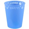 Party Blue Blue micro premium plastic cup 250 ml