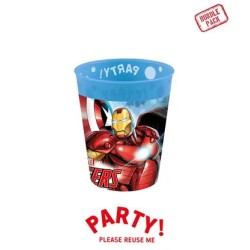 Avengers Infinity Stones micro premium plastic cup set 4 pieces 250 ml