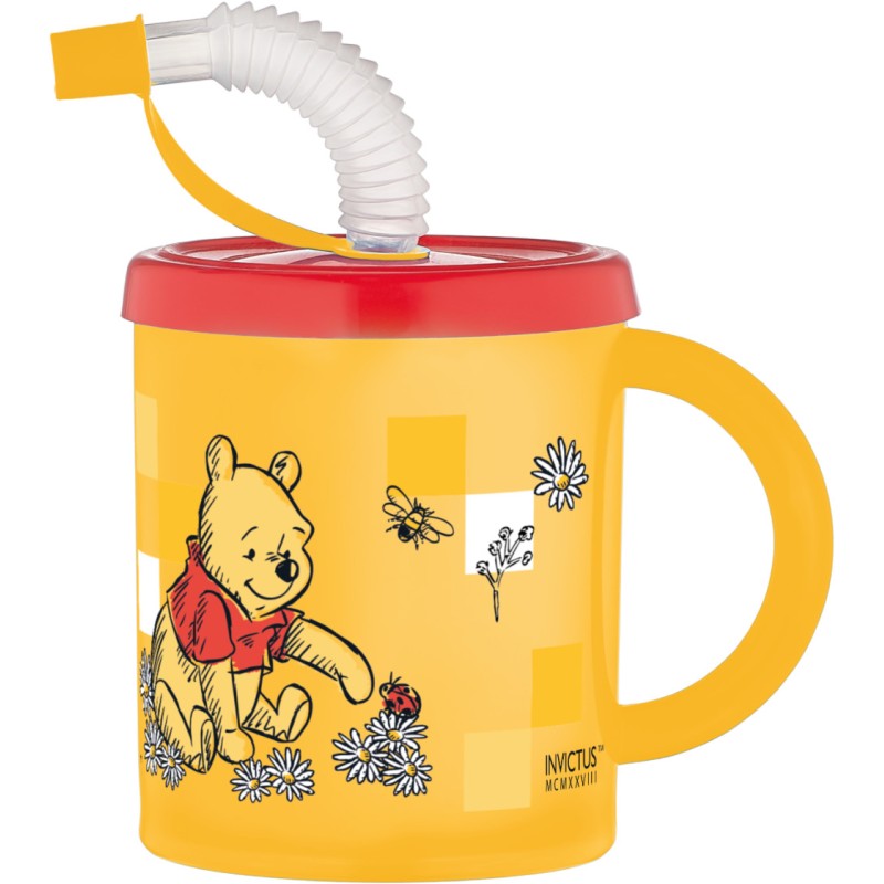 Gobelet à paille Disney Winnie l'ourson, plastique 210 ml