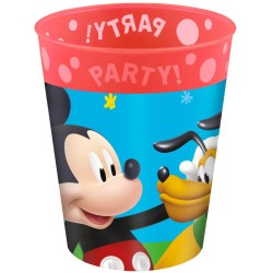 Lot de 4 gobelets en plastique de qualité supérieure Disney Mickey Rock the House Micro 250 ml