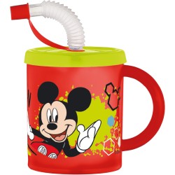 Gobelet à paille Disney Mickey, plastique 210 ml