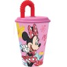 Gobelet à paille Disney Minnie Spring, plastique, 430 ml