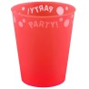 Gobelet en plastique rouge Party Red Micro Premium 250 ml