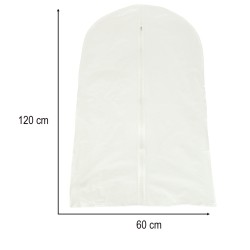 Housse de costume de vêtements transparente 60x120cm
