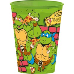 Gobelet à pizza Tortues Ninja, plastique, 260 ml