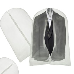 Housse de costume de vêtements transparente 60x100cm
