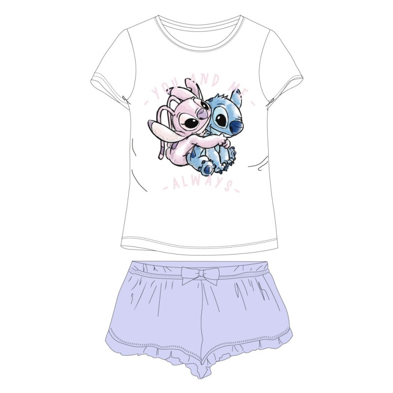 Pyjama court pour femme Disney Lilo et Stitch Always XS