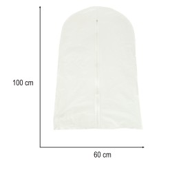 Housse de costume de vêtements transparente 60x100cm
