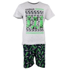 Pyjama court enfant Minecraft 10 ans