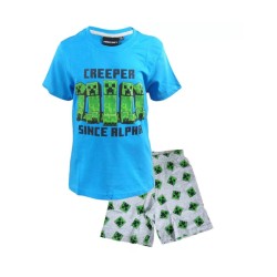 Pyjama court enfant Minecraft 10 ans