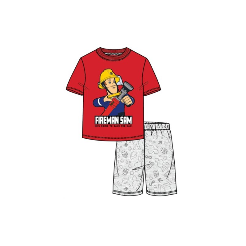 Fireman Sam children's short pajamas 122/128 cm