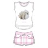 Ushuaia Pink  Polar Bear Women's Short Pajamas M