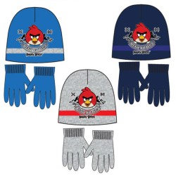 Ensemble bonnet + gants pour enfants Angry Birds 52-54 cm