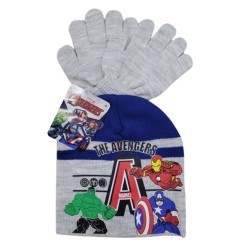 Avengers kids hat + glove set 52-54 cm