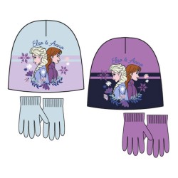 Ensemble bonnet et gants pour enfants Disney Frozen Sisters 52-54 cm