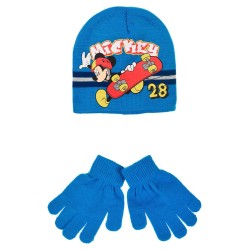 Disney Mickey  Skate children hat + glove set 52-54 cm