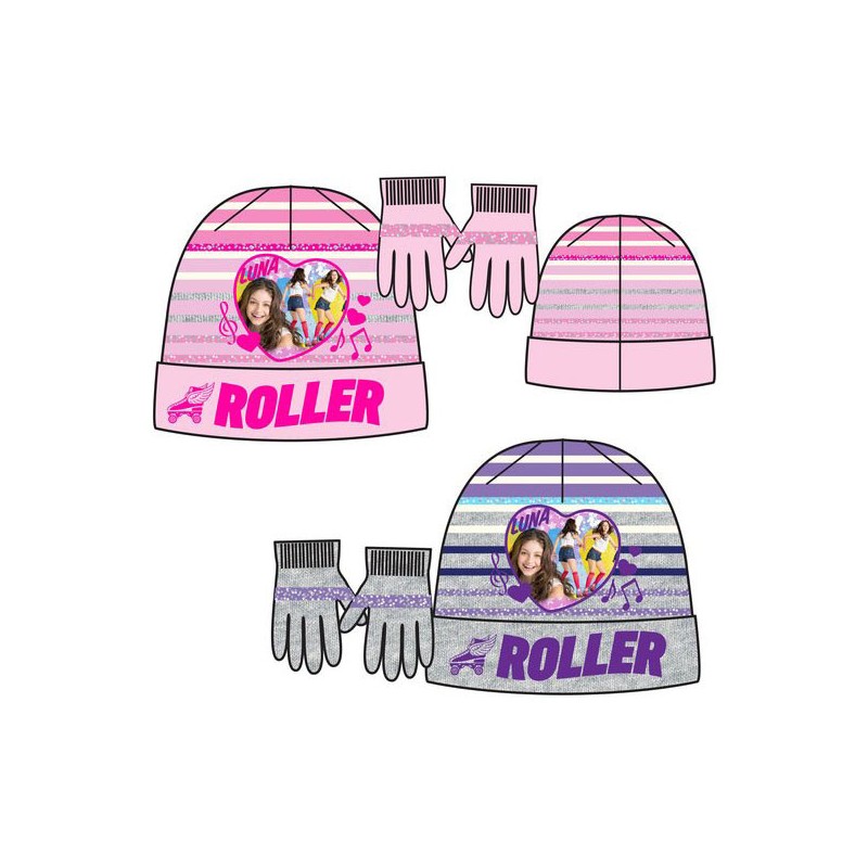 Ensemble bonnet + gants pour enfants Disney Soy Luna 52-54 cm