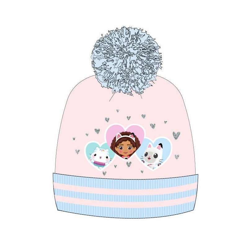 Gabby's Dollhouse Heart children's beanie 52-54 cm