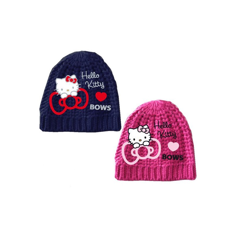 Hello Kitty children's knitted hat 52-54 cm