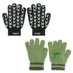 Minecraft Creeper children's gloves