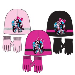 Ensemble bonnet et gants Monster High Hug pour enfants 52-54 cm