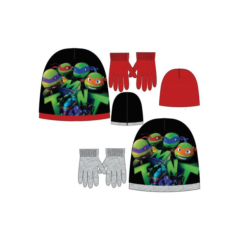 Ensemble bonnet et gants pour enfant Tortues Ninja 52-54 cm