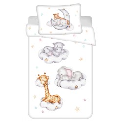 Animaux Animaux Nuages, linge de lit pour enfants 100√ó135 cm, 40√ó60 cm