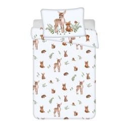 Tiere Fawn & Fox Kinder-Bettw√§sche Set 100√ó135cm, 40√ó60 cm