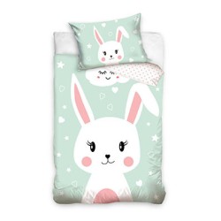 Rabbit kids' bedding set 90x120 cm, 40x60 cm