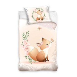 Fox children's bedding set 90x120 cm, 40x60 cm