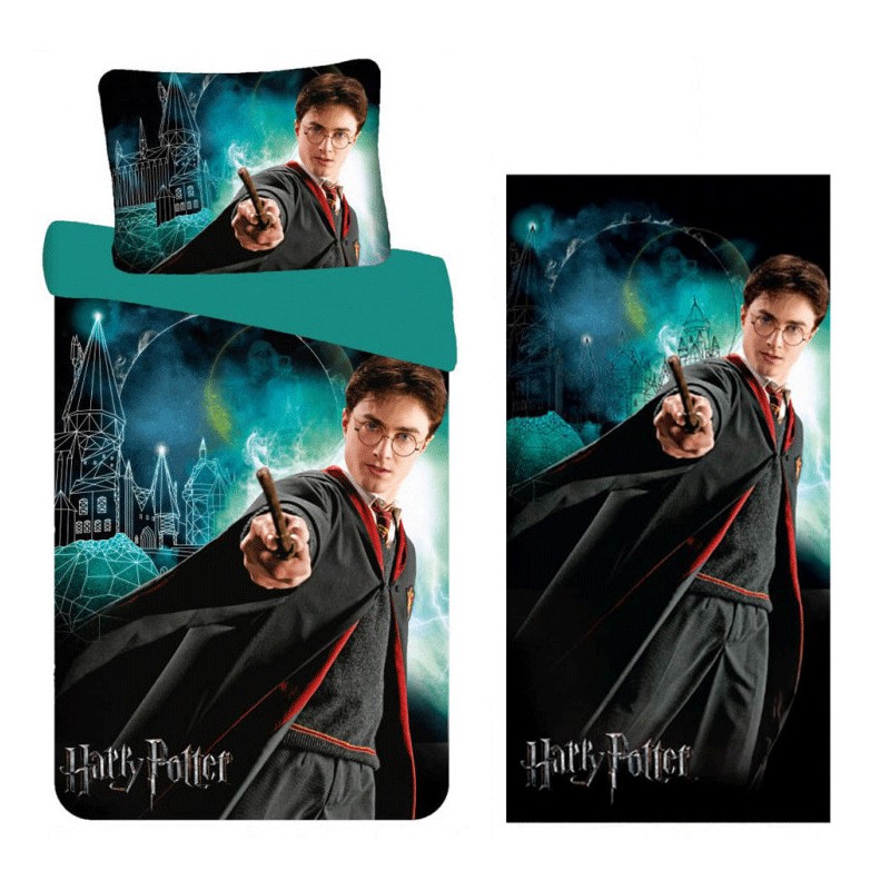 Ensemble de literie et de serviettes Harry Potter