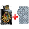 Parure de lit avec drap-housse Maisons de Harry Potter