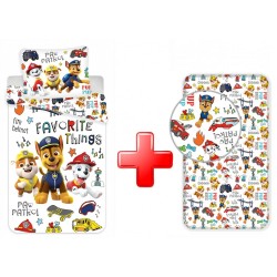 Paw Patrol bedding set with fitted sheet