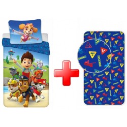 Parure de lit Paw Patrol avec drap housse