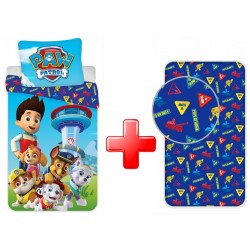 Parure de lit Paw Patrol avec drap housse