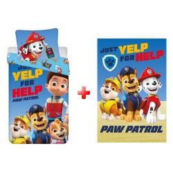 Paw Patrol bedding and fleece blanket set