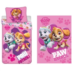 Parure de lit et couverture polaire pour enfants Paw Patrol Call