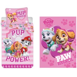 Paw Patrol Power children\'s bedding and fleece blanket set