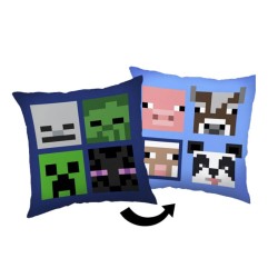 Minecraft pillow and blanket set