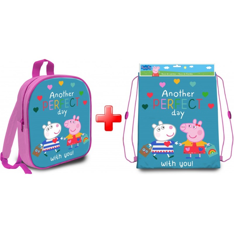 Peppa Pig bag and gym sack set