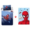 Parure de lit pour enfants Spiderman Cobweb avec couverture polaire