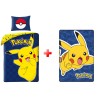 Parure de lit et couverture polaire Pok√©mon Joyful Pikachu