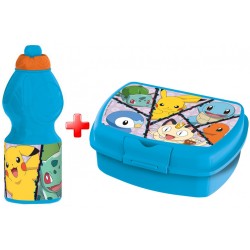 Pokémon water bottle and sandwich box set